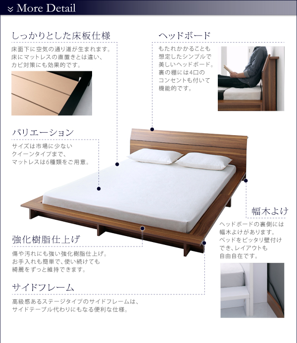 取置き中 日本製フレーム 棚Ｗ照明コンセント引出付シングルベッド＋ 